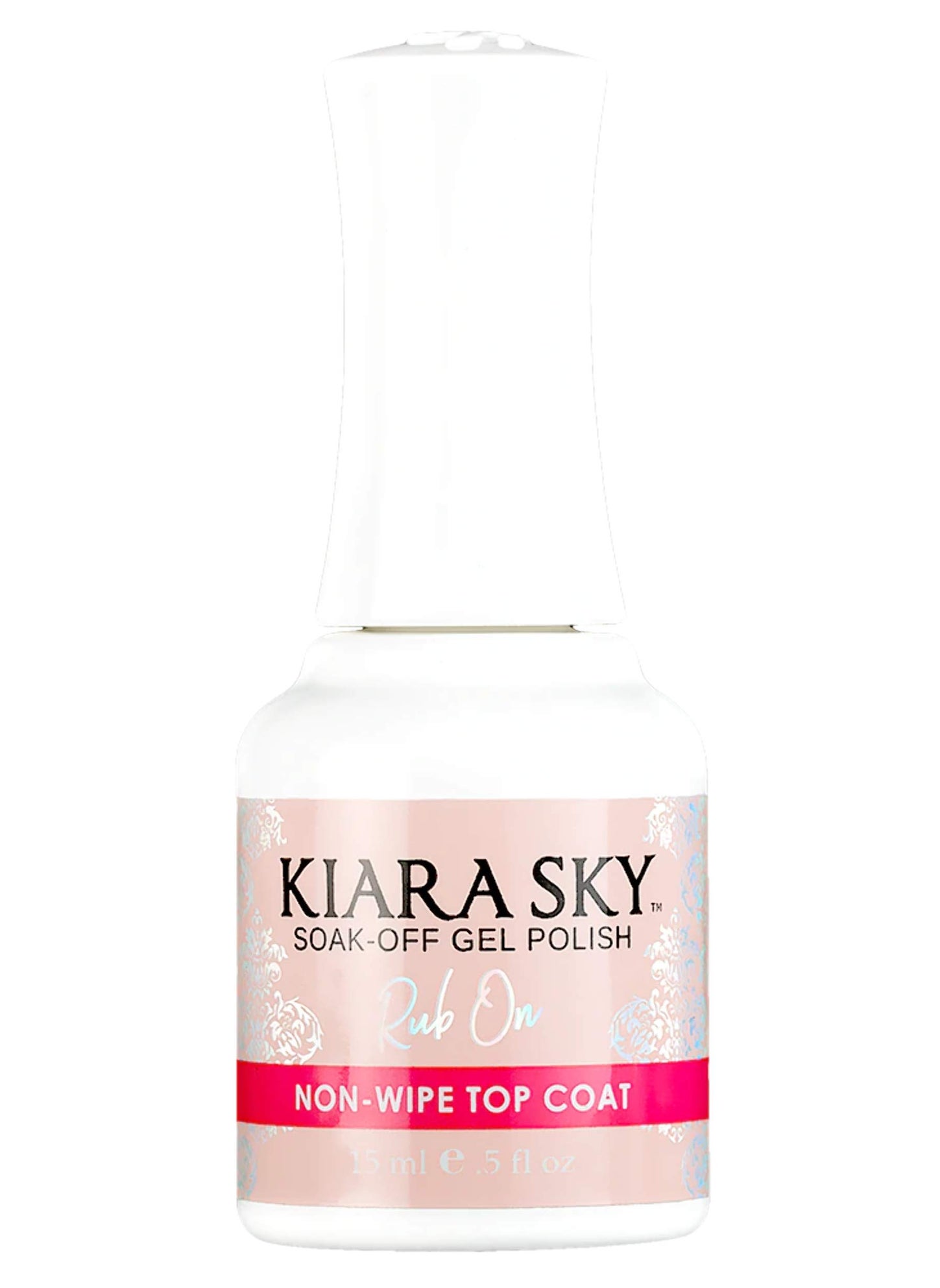 Kiara Sky Professional Nails LED UV Soak Off Rub On Non Wipe Gel Top Coat for Nails