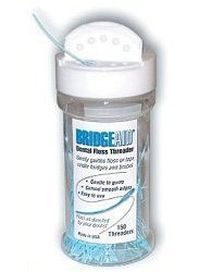 BridgeAid Dental Floss Threader Bottle 150, 3 Pack
