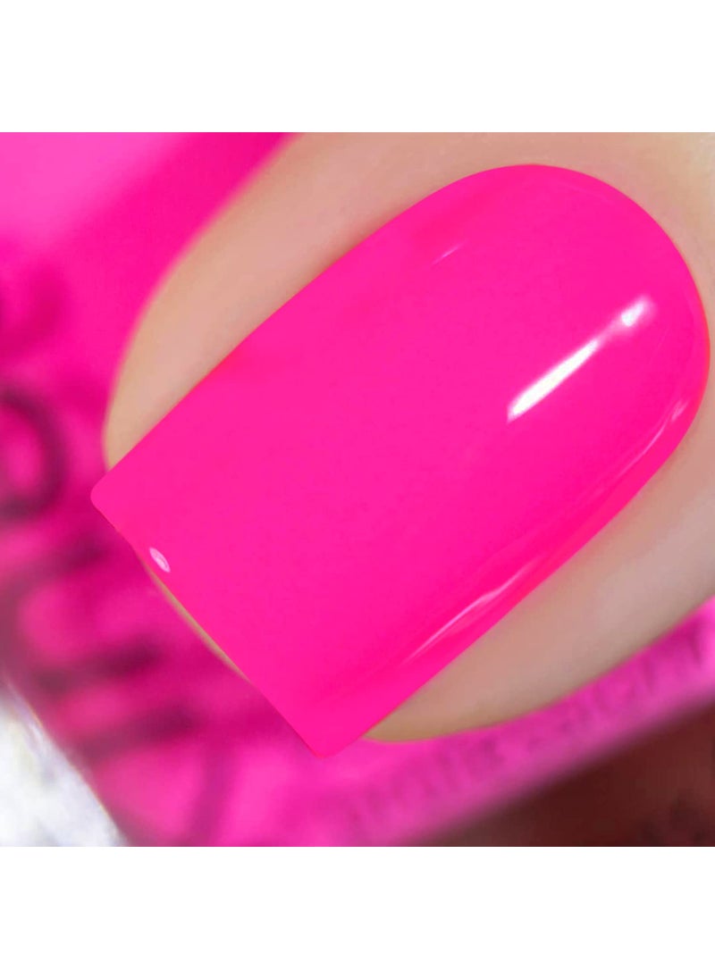 Vishine Nail Gel Polish 15ml Soak Off Nail Gel Polish Nail Art Manicure Salon DIY at Home Longlasting  Hot Pink 05 OZ