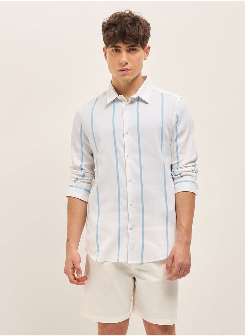 Cotton Shirt for Men | Slim Fit, Long Sleeve, Casual & Formal Wear | Soft, Breathable Fabric for Office, Everyday, & All-Season Use in Classic & Trendy