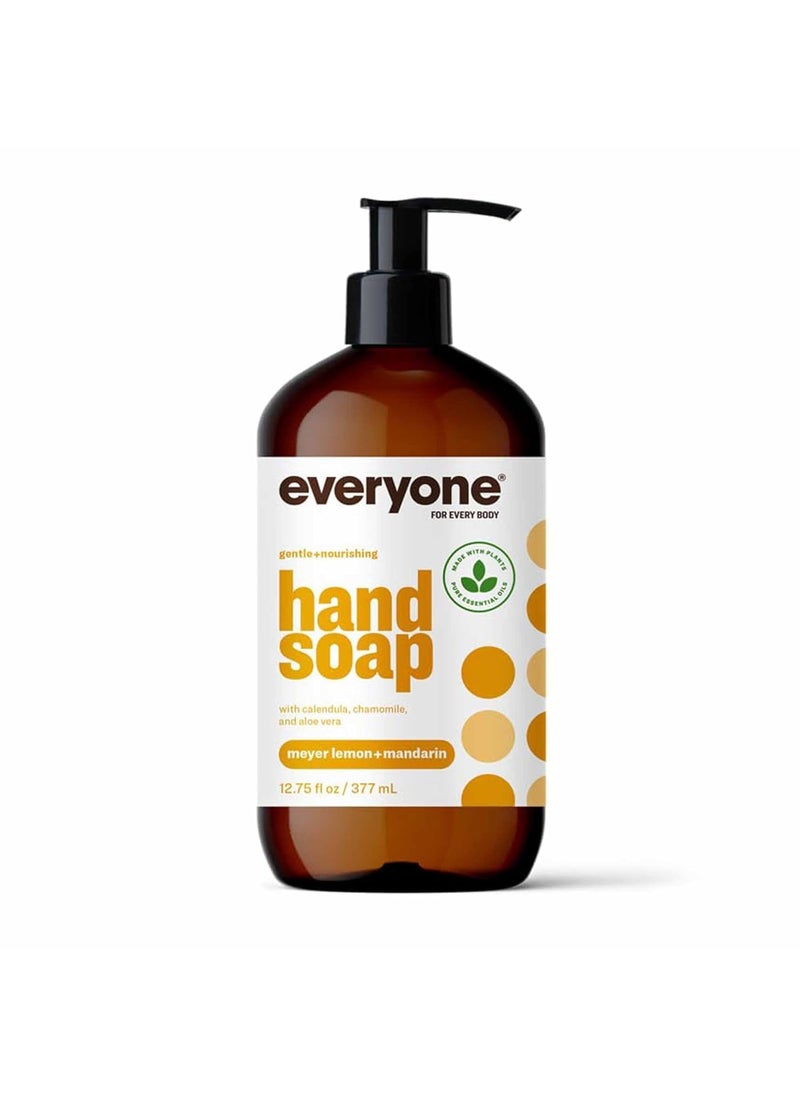 Everyone Liquid Hand Soap, 12.75 Ounce (Pack of 1), Meyer Lemon and Mandarin, Plant-Based Cleanser with Pure Essential Oils