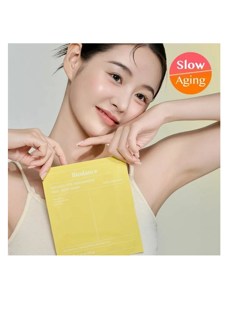Biodance Radiant Vita Niacinamide Real Deep Mask | 34g * 4ea