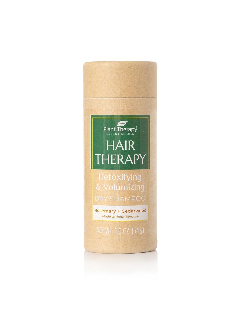Plant Therapy Hair Therapy Dry Shampoo Powder 1.7 oz Refreshing, Revitalizing, Rejuvenating with Rosemary, Cedarwood & Vitamin E