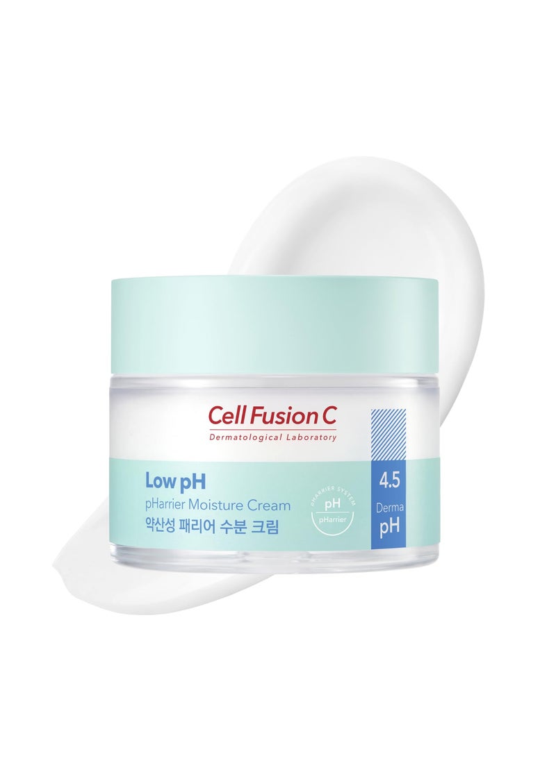 Cell Fusion C Low pH pHarrier Moisture Cream, Lightweight Daily Moisturizer with 4 Hyaluronic Acids and Ceramide, 2.7 fl.oz