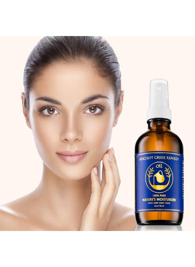 Organic Blend Of Olive, Lavender, Almond And Grapeseed Oils With Vitamin E. Daily Moisturizer For Skin, Hair, Face, Cuticle, Nail, Scalp, Foot. Pure Cold Pressed, Full Body Oil For Men And Women