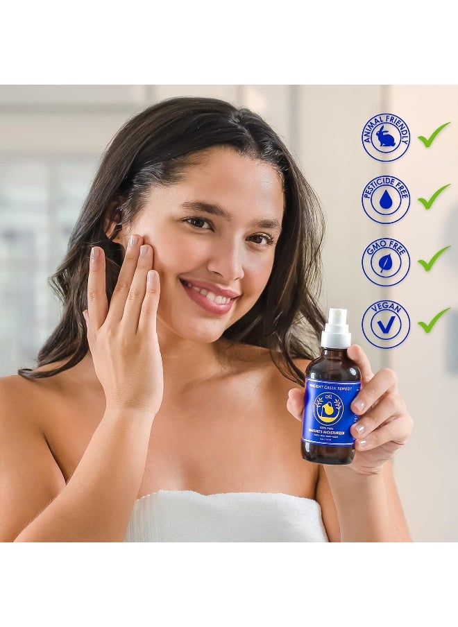 Organic Blend Of Olive, Lavender, Almond And Grapeseed Oils With Vitamin E. Daily Moisturizer For Skin, Hair, Face, Cuticle, Nail, Scalp, Foot. Pure Cold Pressed, Full Body Oil For Men And Women