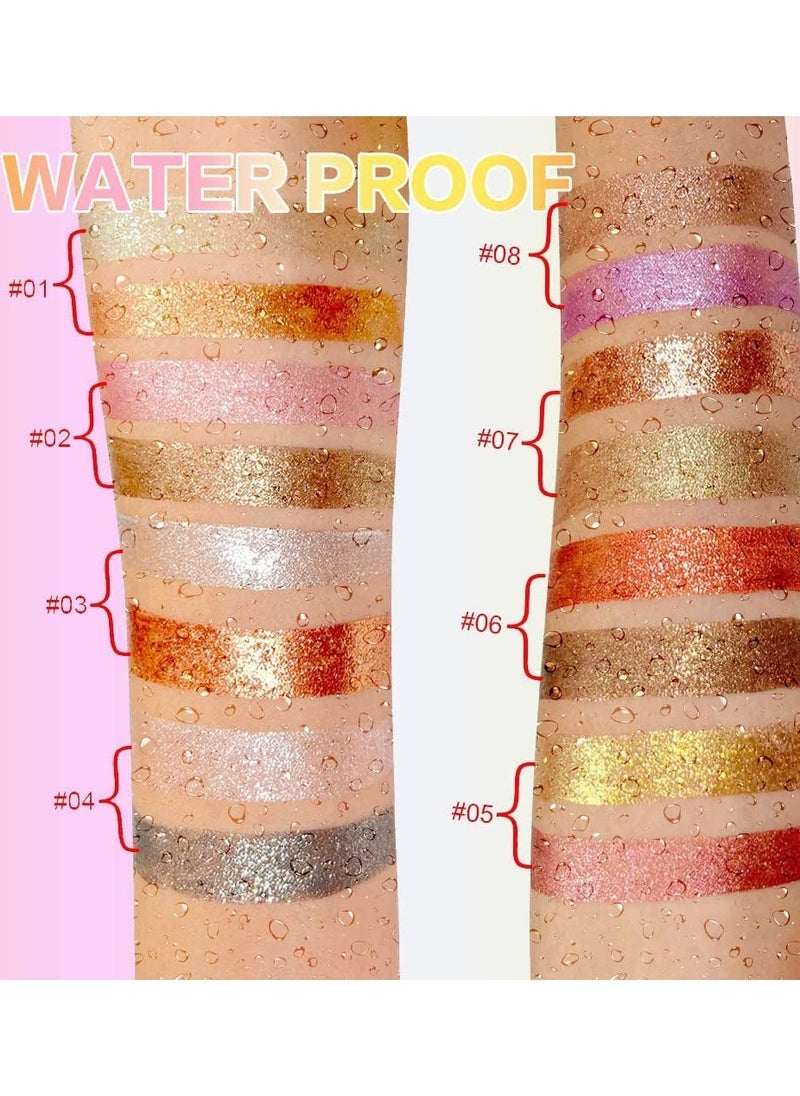 16 color waterproof liquid eye shadow flash eye shadow set eye shadow liquid makeup palette set