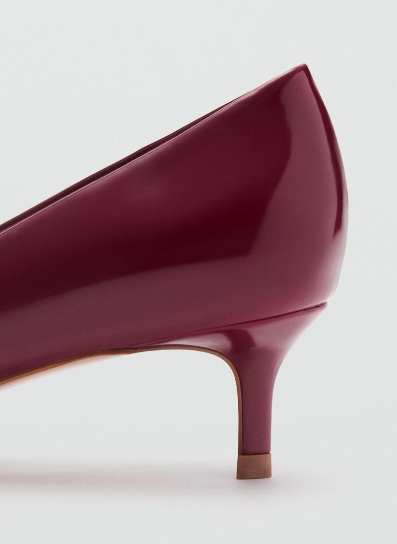 Kitten-Heel Pointed-Toe Pumps