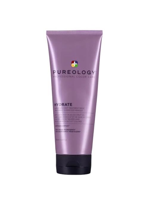 Pureology Hair Mask, Superfood Deep Treatment, Nourishes and Softens Hair, For Dry Colour-Treated Hair, Sulfate-Free, Vegan, Hydrate, 200ml