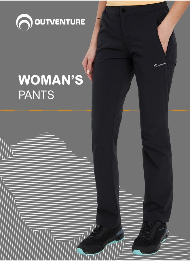 Outventure Adventure-Ready Trousers – Water-Repellent, Reflective Hiking Pants with Zippered Pockets for All-Weather Exploration