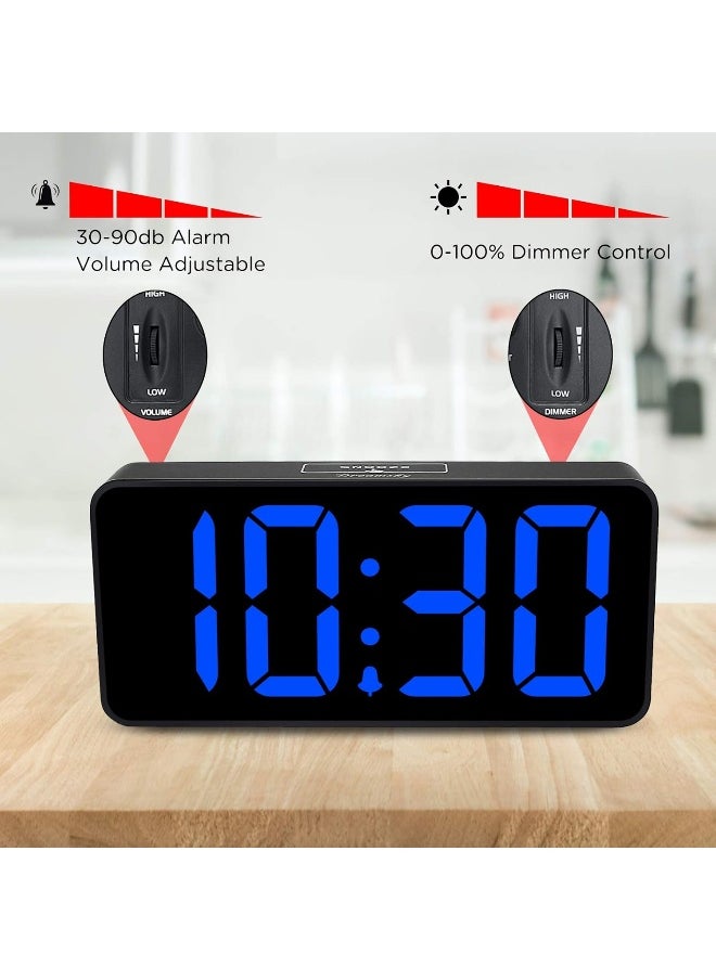 DreamSky Large Digital Alarm Clock Big Numbers for Seniors & Visually Impaired