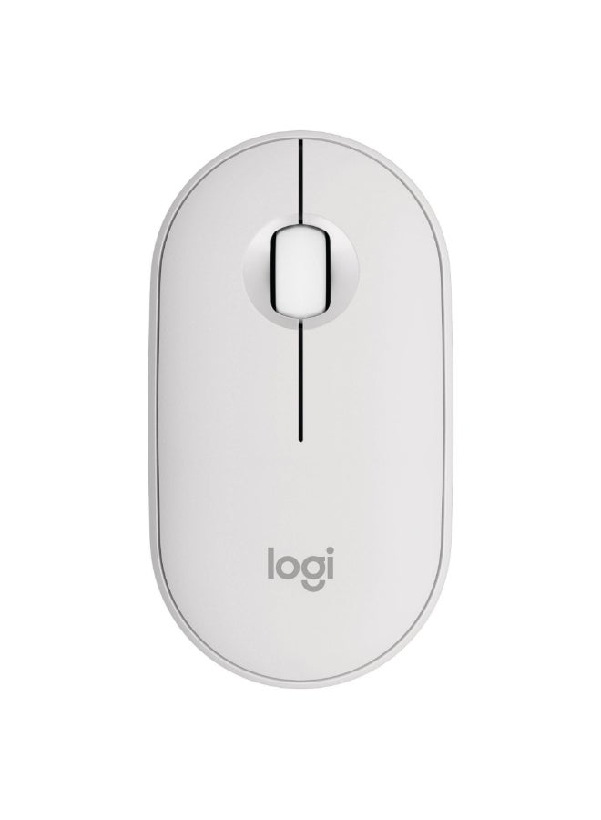Pebble 2 M350s Wireless Mouse Bluetooth Wireless Up to 4000 DPI White White
