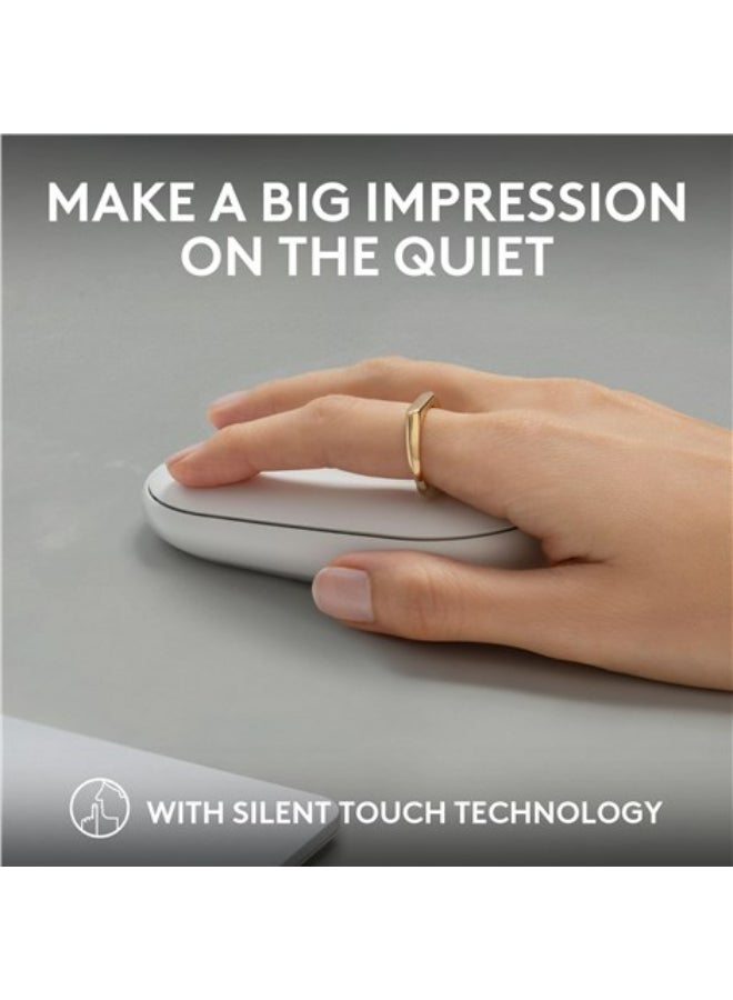 Pebble 2 M350s Wireless Mouse Bluetooth Wireless Up to 4000 DPI White White