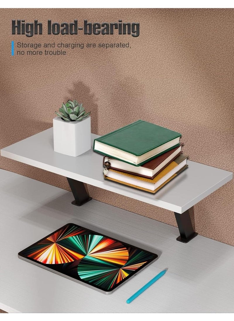 L-Shaped Corner Office Computer Table - Modern White Design