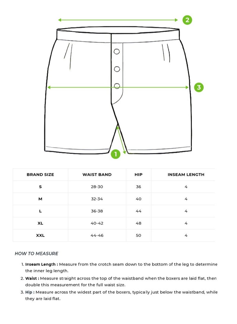 Mens Cotton Boxers Multipack Soft Breathable Underwear for Men Loose Fit Comfortable Boxer Shorts for Daily Wear