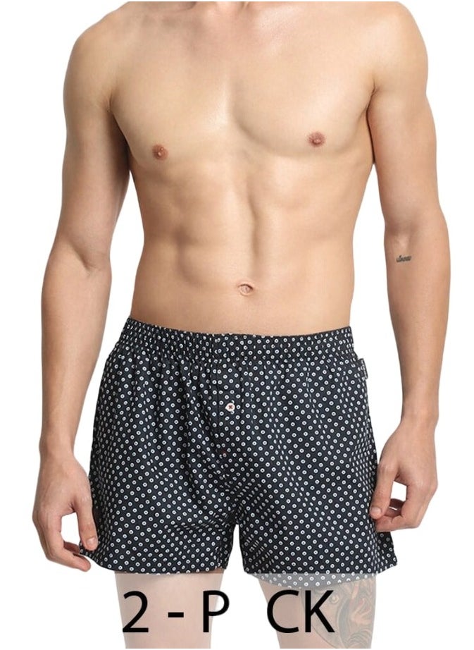 Mens Cotton Boxers Multipack Soft Breathable Underwear for Men Loose Fit Comfortable Boxer Shorts for Daily Wear