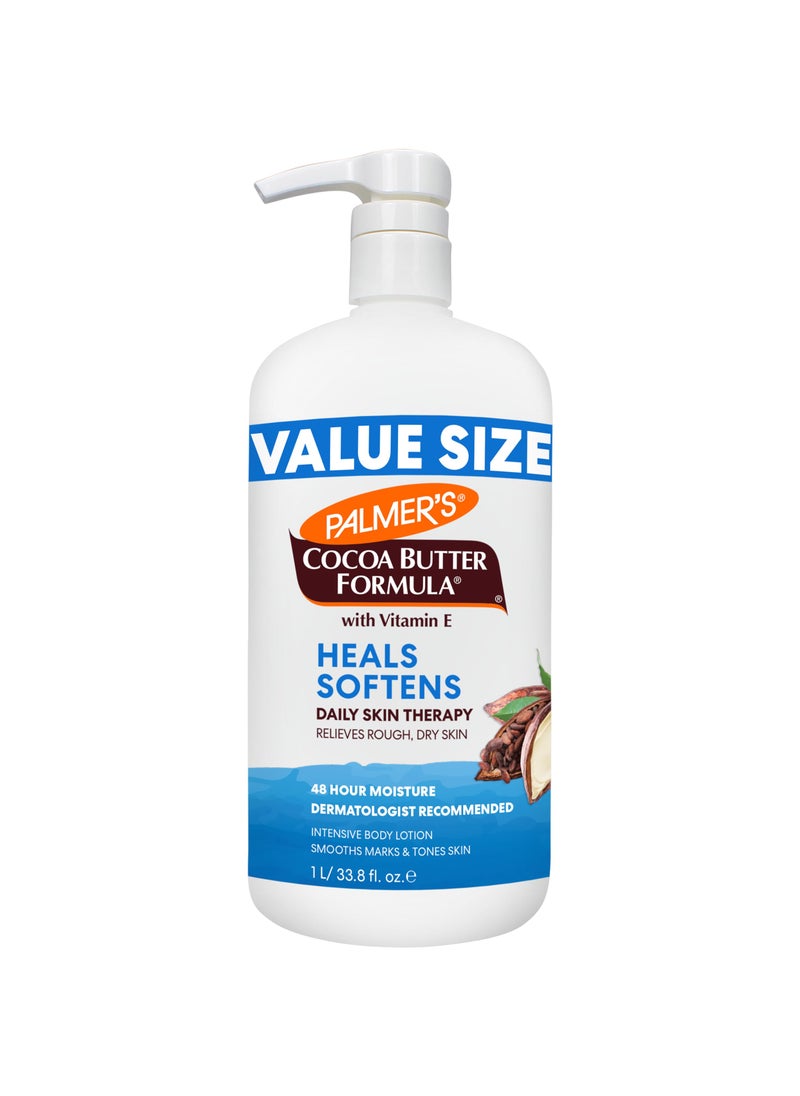 Palmer's Cocoa Butter Formula Daily Skin Therapy Lotion, Pump Bottle, 33.8 Ounces