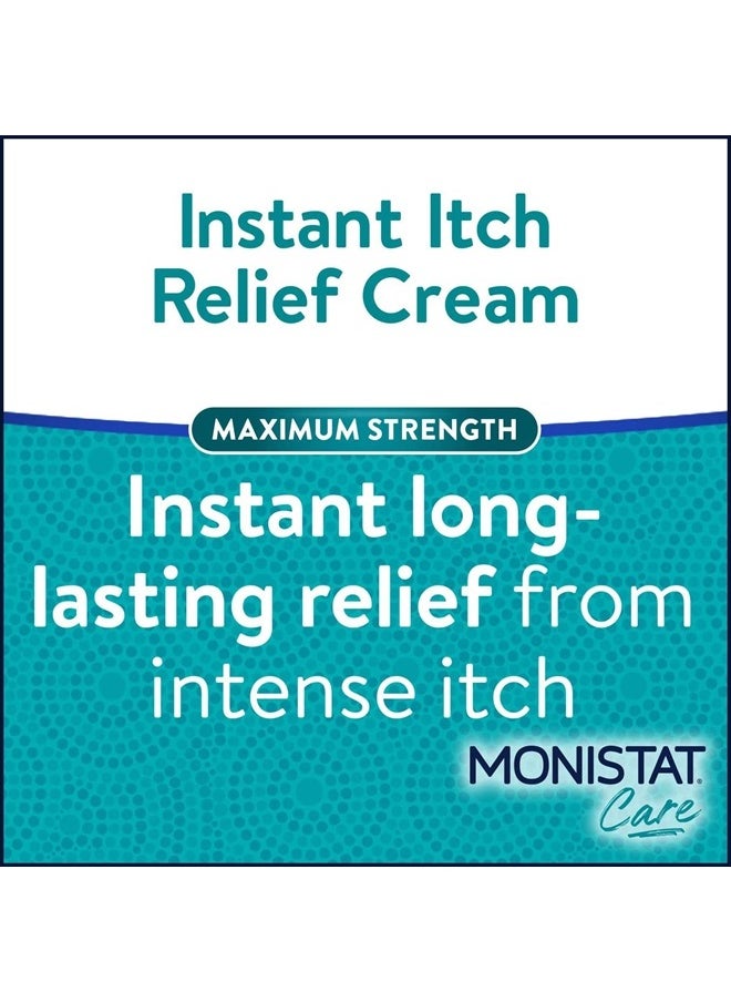 Instant Itch Relief Cream for Women, Maximum Strength Feminine Itch Care, 1 oz