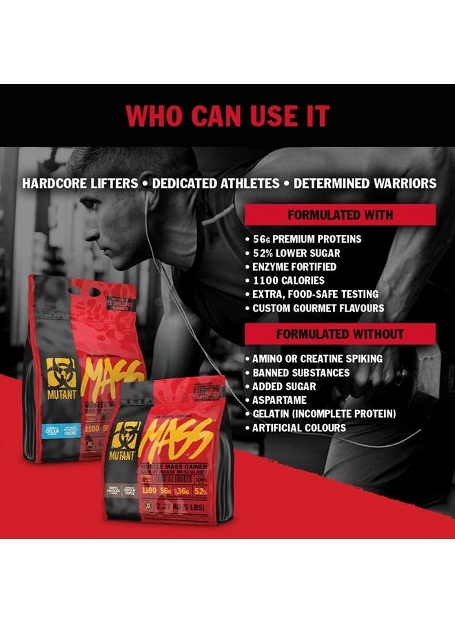Mass Weight Gainer, Whey & Casein Protein Powder Blend, 15 lb - Triple Chocolate