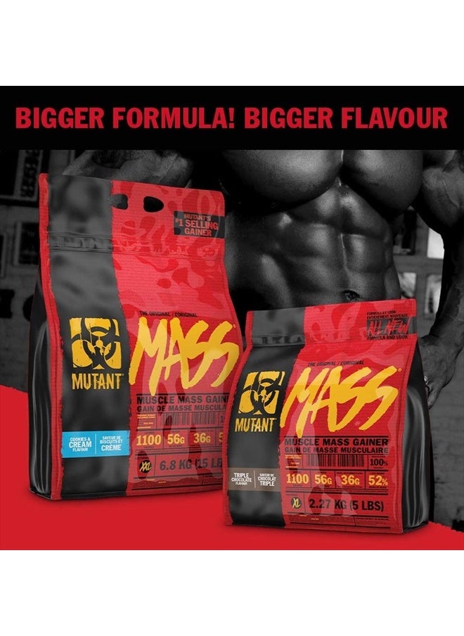 Mass Weight Gainer, Whey & Casein Protein Powder Blend, 15 lb - Triple Chocolate
