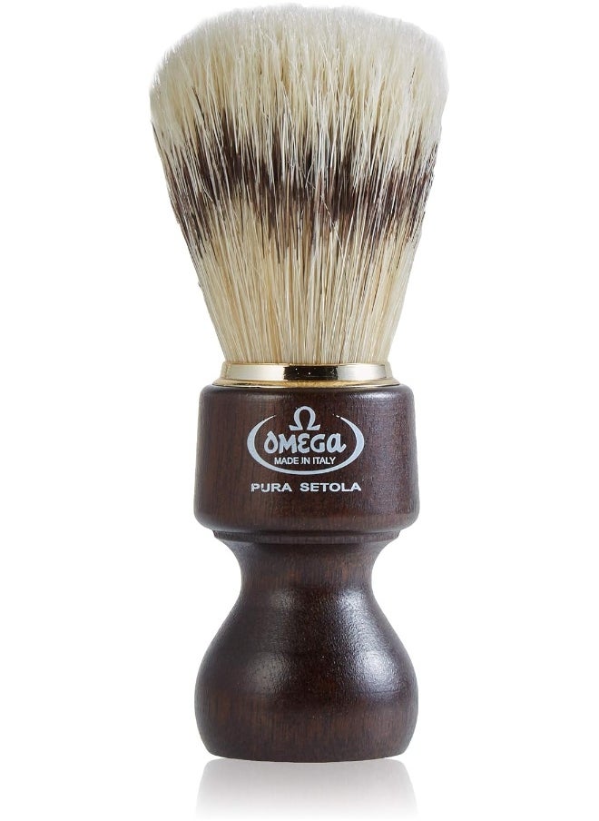 26 - Shaving Brush In Pure Bristle, Dark Brown