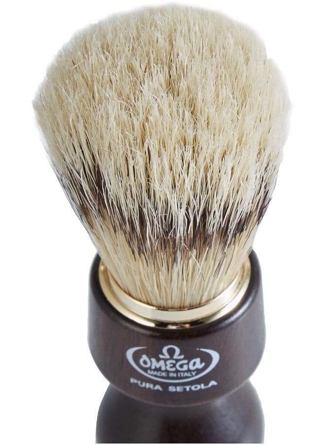 26 - Shaving Brush In Pure Bristle, Dark Brown