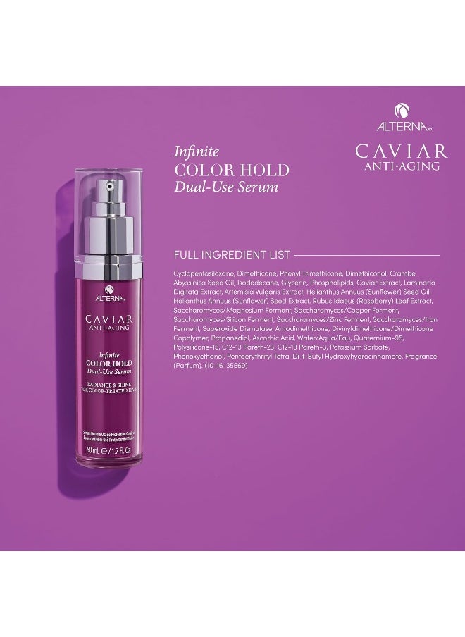 Caviar Anti-Aging Infinite Color Hold Dual-Use Serum | Leave-In Treatment, Color Preserving Mask | Sulfate Free, 1.7 Fl. Oz.