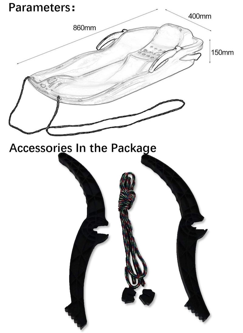 Outdoor Sports Sand boarding, Sand boarding For Playing In Sand, Grass, And Snow, With Thickened Handrails, Blue