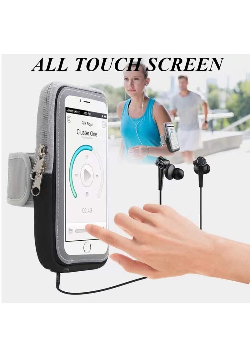Running Armband Phone Holder For Running Full Touchscreen Phone Arm Bands For Running Sports Phone Holder IPhone 13 Pro Max 12 11 Xs Xr 8 7 Galaxy S20 S10 S9 S8