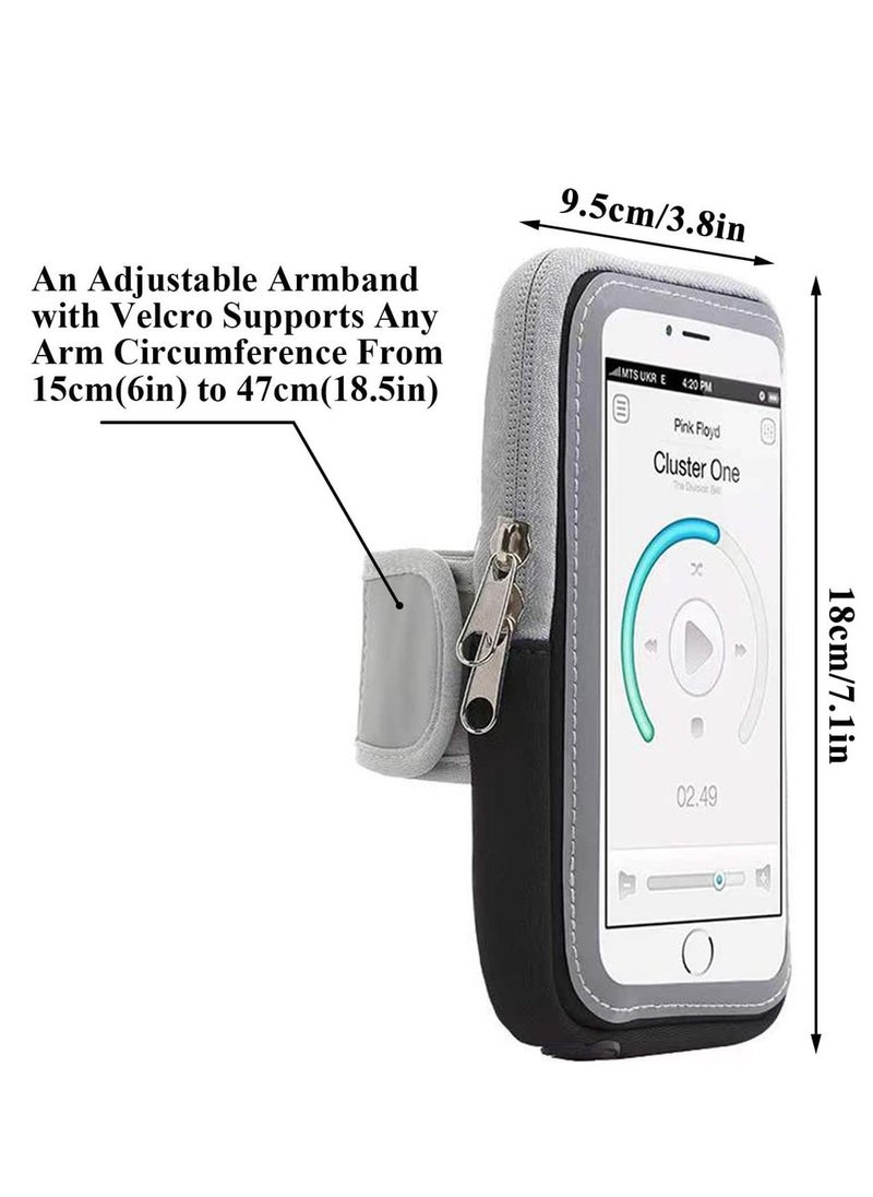 Running Armband Phone Holder For Running Full Touchscreen Phone Arm Bands For Running Sports Phone Holder IPhone 13 Pro Max 12 11 Xs Xr 8 7 Galaxy S20 S10 S9 S8