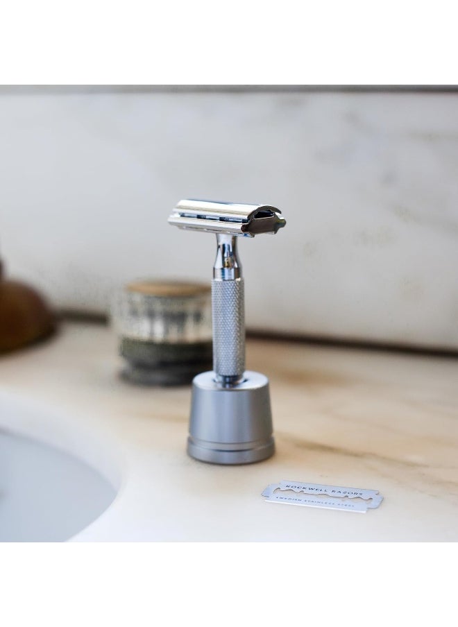 6C Shave Kit, White Chrome