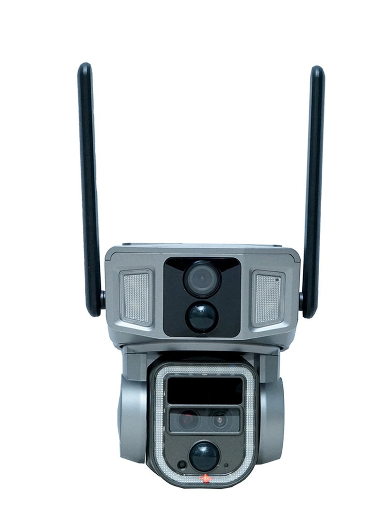 Y7A 4K 8MP Solar-Powered Outdoor Security Camera with 355° PTZ, IR Night Vision, 4G/Wi-Fi Dual Connectivity, Two-Way Audio, Human Detection, IP66, 10X Zoom, TF/Cloud Storage, 1-Year Warranty