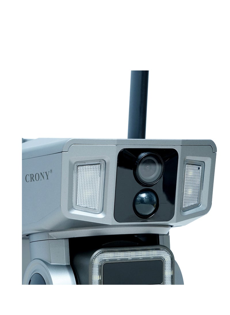 Y7A 4K 8MP Solar-Powered Outdoor Security Camera with 355° PTZ, IR Night Vision, 4G/Wi-Fi Dual Connectivity, Two-Way Audio, Human Detection, IP66, 10X Zoom, TF/Cloud Storage, 1-Year Warranty