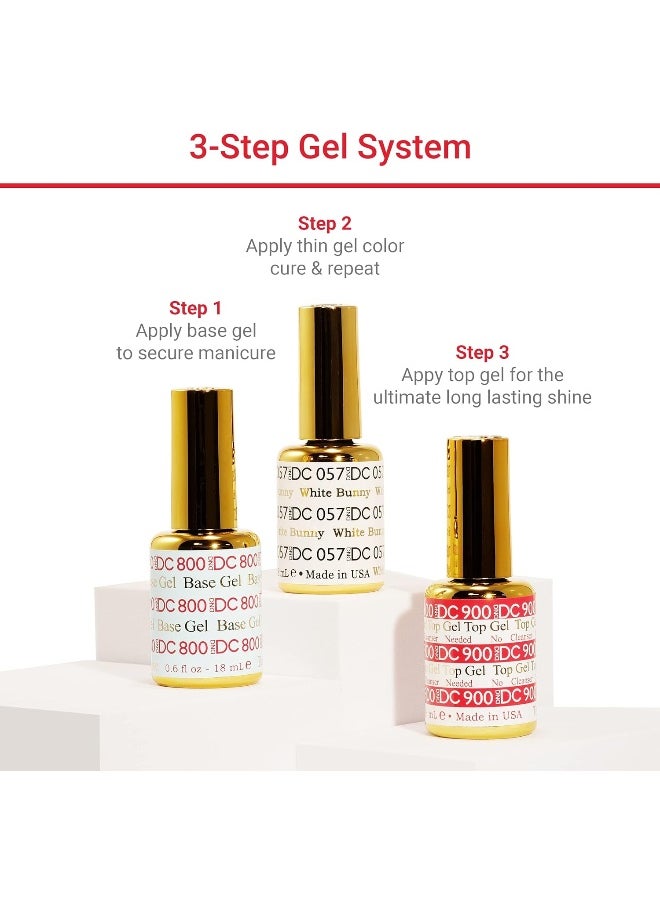 Gel Polish Set - 1 Each Of Beige Gel Polish And Beige Nail Polish, 107 Light Apricot, 0.5 Fl Oz