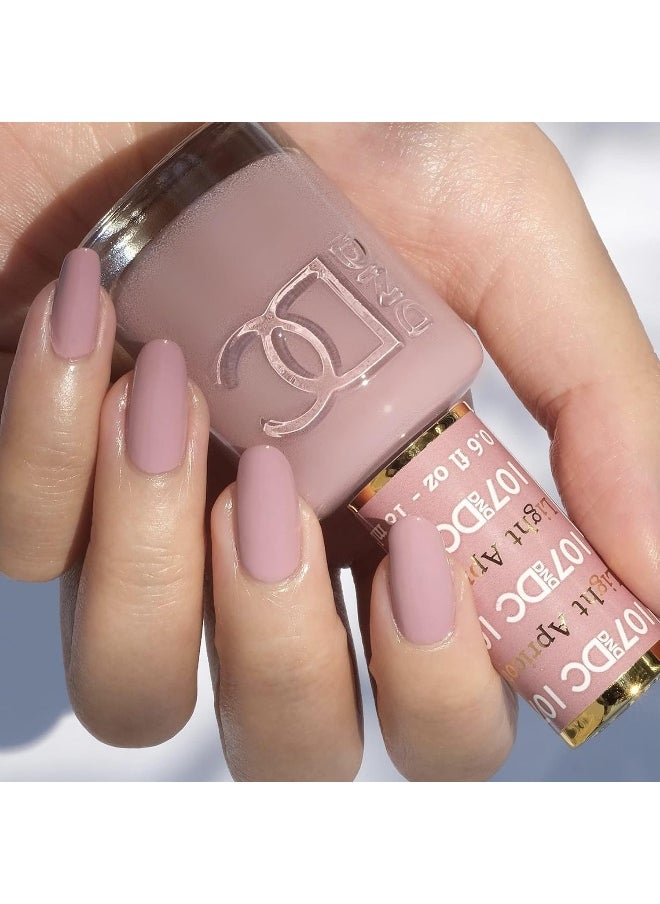 Gel Polish Set - 1 Each Of Beige Gel Polish And Beige Nail Polish, 107 Light Apricot, 0.5 Fl Oz