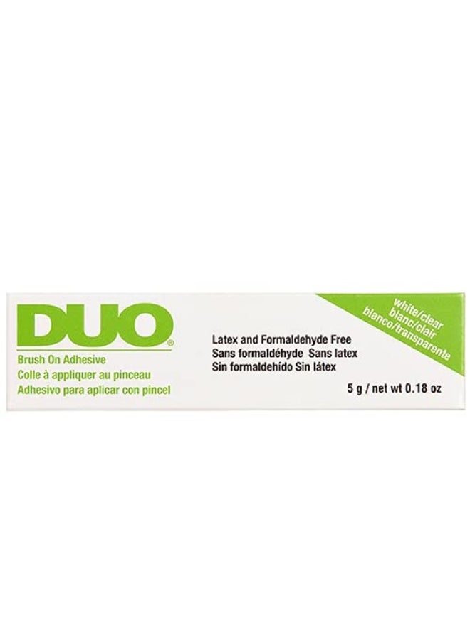 Brush-On Strip Lash Adhesive Clear Eyelash Glue With Vitamins A, C & E, Clear, 0.18 Oz, 1-Pack