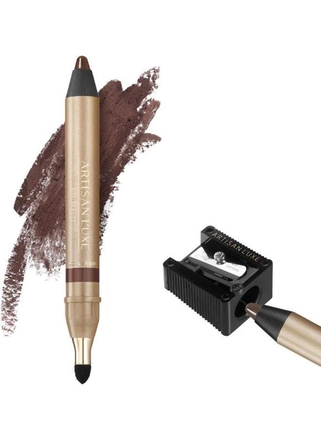 Beauty Velvet Jumbo Eyeliner Pencil - Smokey Eyes In 3 Minutes - Water-Proof Smudge-Proof, Long-Lasting - Age-Defying Essential Oils - Seduction (Shade: Chocolate Brown)