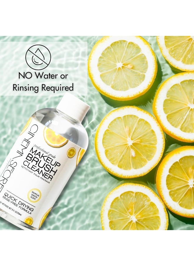 Professional Makeup Brush Cleaner, 8 Fl Oz, Lemon