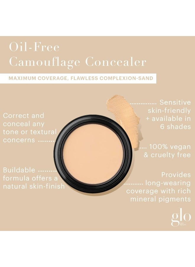 Glo Skin Beauty Oil-Free Camouflage Concealer - Correct and Conceal Imperfections, Blemishes & Dark Spots, Nourishing Makeup for a More Even Complexion (Sand)