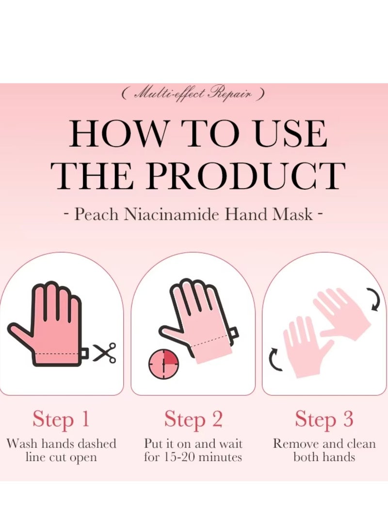 10 Pcs Avocado Nicotinamide Mask Set 5 Pcs Hand Massk and 5 Pcs Foot Masks Avocado Moisturizing Brightening Hydrating Nourishing Skin Exfoliation Hand Foot Mask Repair Soften Calluses and Hard Skin Hand Foot Exfoliate Mask