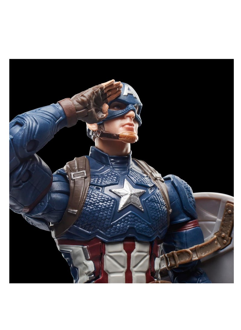 Marvel Legends Series Collectible Action Figure - Captain America, 6 Inches