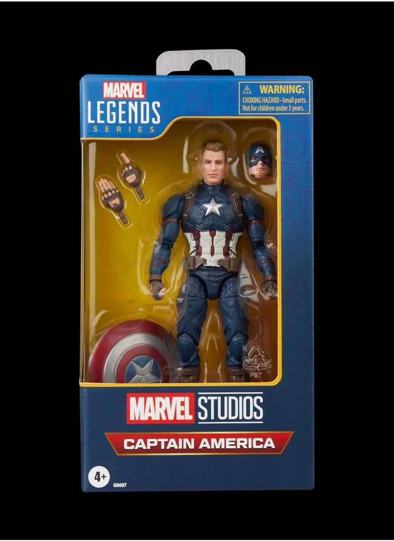 Marvel Legends Series Collectible Action Figure - Captain America, 6 Inches