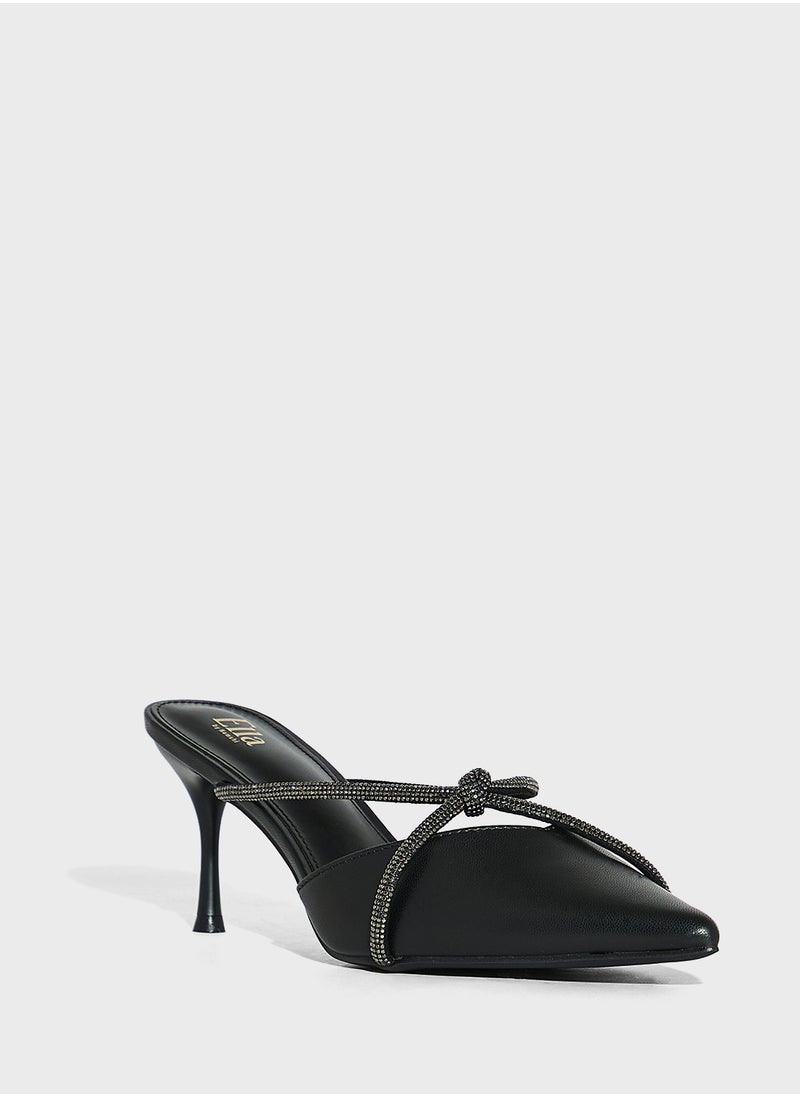 Diamante Knot Detail Pump