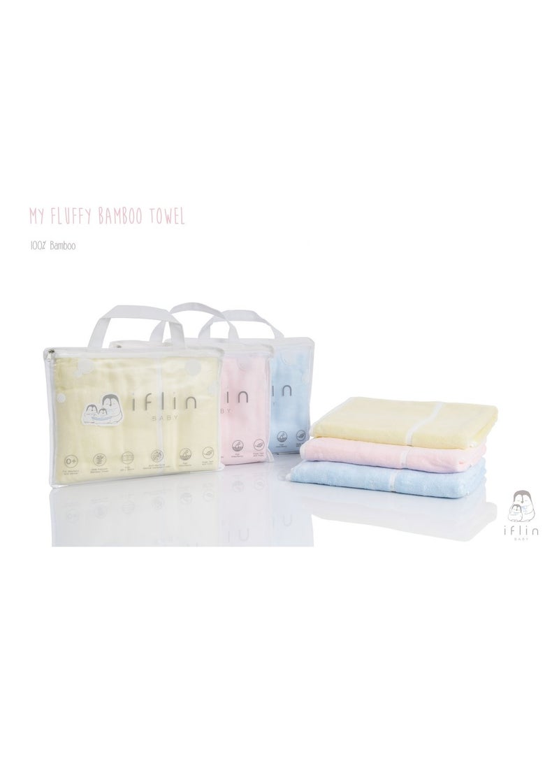 My Fluffy Bamboo Towel - Playful Pink (Solid)