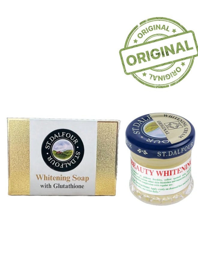 St Dalfour  Beauty Whitening Strong Formula Cream & Soap