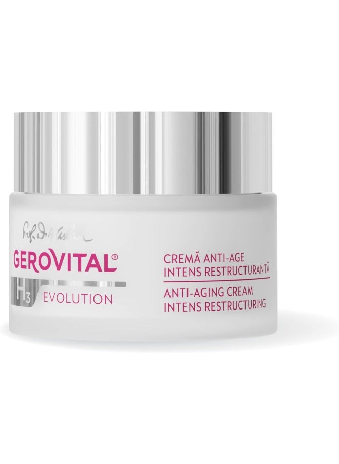 H3 Evolution, Anti-Aging Cream Intensive Restructuring With Superoxide Dismutase (The Anti-Aging Super Enzyme) 45+ (1.69 Fl.Oz)