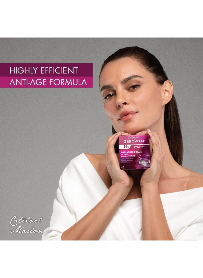 H3 Evolution, Anti-Aging Cream Intensive Restructuring With Superoxide Dismutase (The Anti-Aging Super Enzyme) 45+ (1.69 Fl.Oz)