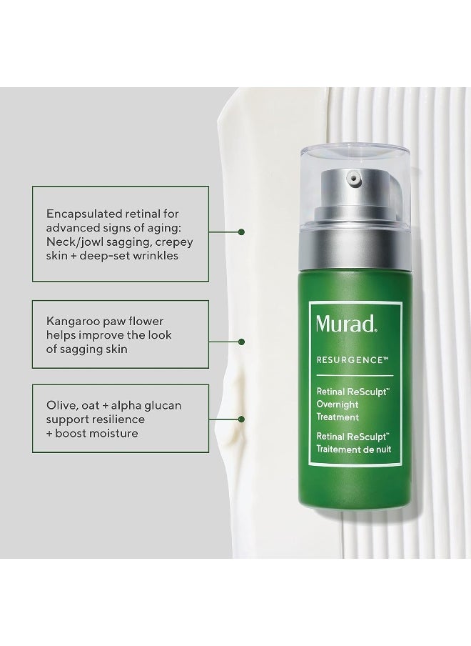 Retinal Resculpt Overnight Treatment - Resurgence Anti-Aging Serum For Lines And Wrinkles