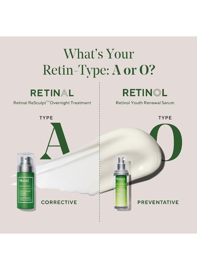 Retinal Resculpt Overnight Treatment - Resurgence Anti-Aging Serum For Lines And Wrinkles