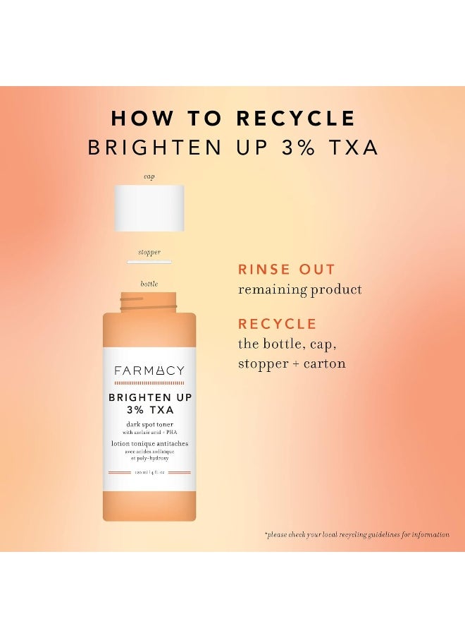 3% Txa Toner For Face - Brightening Face Toner For Oily Skin - Liquid Exfoliant With Azelaic Acid + 5% Pha To Target Visible Dullness + Help Reduce Uneven Skin Tone (50Ml)